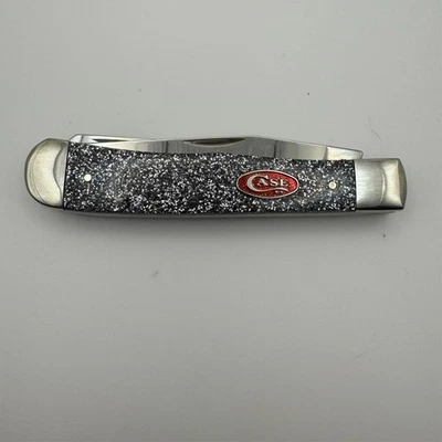 2017 Case XX Pocket Knives Trapper Smooth Silver Stardust Kirinite 10254 SS  - Image 1 of 4