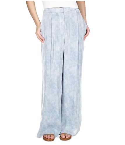 Pantaloni eleganti Michael Kors donna stampa floreale gamba larga relax culottes