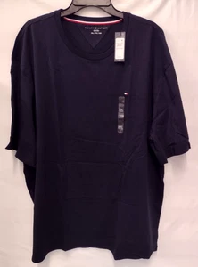 Tommy Hilfiger Mens Cotton Basic T-Shirt Navy Blue XXL - Picture 1 of 6
