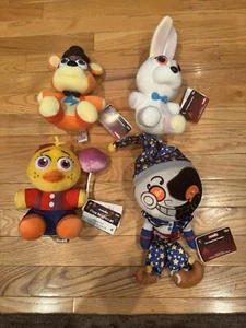 Funko Five Nights At Freddys Plush Lot Of 4 Security Breach With Tags - Picture 1 of 2