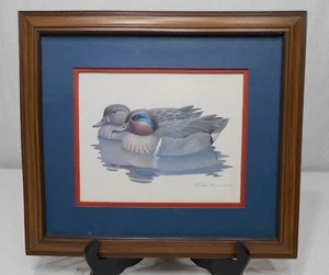 Impresión firmada Ducks por Richard Sloan 1981 en marco original de productos de arte Edward - Imagen 1 de 5