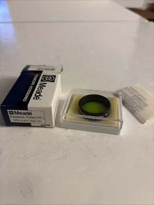 Filtro ocular telescopio 1,25" Meade amarillo verde #11 serie 4000 Foto 1 de 4