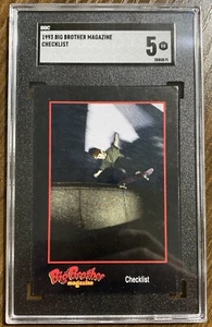 1993 Big Brother Skateboard Magazine Checklist SGC 5 EX Pancho Moler Rookie - Picture 1 of 2