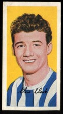 Trade Card, Barratt, FAMOUS FOOTBALLERS, A10, 1962,West Bromwich,Clive Clark,#40