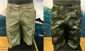 Hurley Renegade Cargo Shorts Camouflage or Tan Relaxed Fit 23" Men's Multi Size - Picture 1 of 24