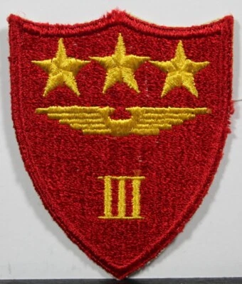 USMC US Marine Corps WW II III 3rd Marine Air Wing Full Color Patch Insignia - Image 1 of 2
