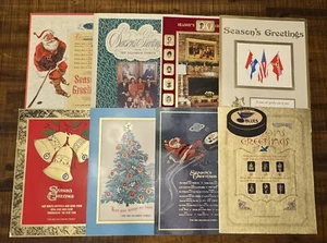 1967-74 St. Louis Blues übergroße Weihnachtsfeiertageskarten X8 mit Einlagen RAR - Bild 1 von 18