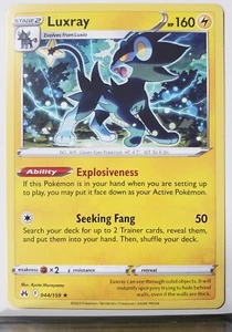 Luxray 044/159 - NM/M - Rare Crown Zenith Pokemon Karte 2€ Kombiversand - Bild 1 von 2