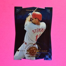 1998 Leaf Fractal Matrix Die-Cut Diamond-Axis SSP  pr/50 Lee Stevens #103