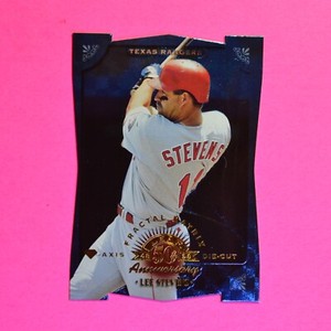 1998 Leaf Fractal Matrix Die-Cut Diamond-Axis SSP  pr/50 Lee Stevens #103