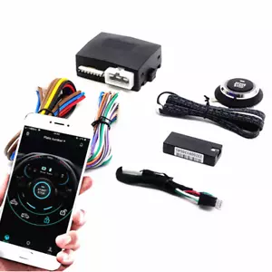 Phone Remote Control Engine Starter Keyless Entry Car Alarm System Security Kit - Picture 1 of 12