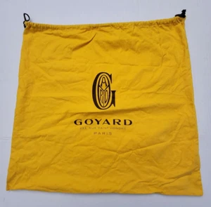 Authentic Goyard Yellow Cotton Fabric Travel Storage Dust Bag 21"x20" - Picture 1 of 4
