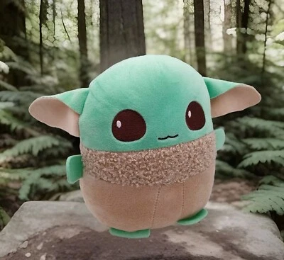 Mattel Star Wars The Mandalorian Cuutopia Grogu Baby Yoda 8" Plush Stuffed Toy  - Image 1 of 4
