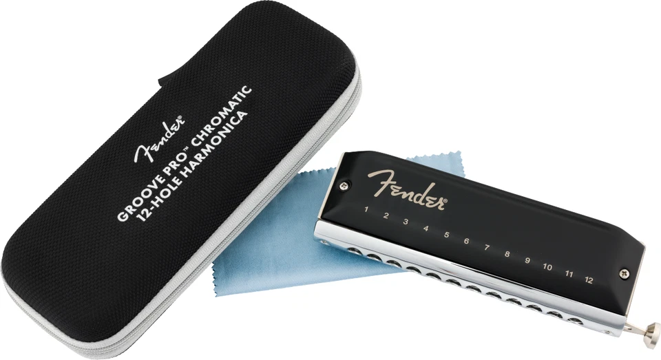 Fender Groove Pro Chromatic 12-Hole Harmon with Carrying Case MPN 0990701101
