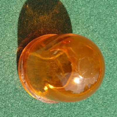 Lente de vidrio ámbar MG Midget Austin Healey Sprite MGA 576286 57H5156 Foto 1 de 3