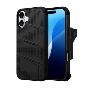 ZIZO BOLT Bundle iPhone 16 Plus Case with Tempered Glass - Picture 1 of 4