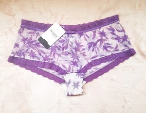 BNWT Panache Fiesta Sheer Silky Brief Knickers Shorts 4414 Womens Lingerie UK 10 - Picture 1 of 1