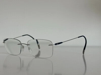 Silhouette 5500 70 7000 Rimless Blue Silver Eyeglasses Optical Frame 17-135 - Image 1 of 4