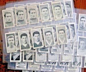 FOOTBALL STARS OF 1959, D.C. THOMPSON , CIGARETTE TRADE CARDS, VG-EX CONDITION