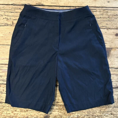 Tail Tech Women’s Vintage Black Gold Bermuda Shorts W/ Zip Pockets Size 4 Foto 1 de 4