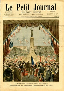 "LE PETIT JOURNAL N°278 du 15/3/1896" MONUMENT COMMÉMORATIF ET TSAREWITCH A NICE - Imagen 1 de 2