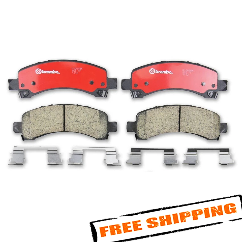 Conjunto de pastilhas de freio a disco traseiras de cerâmica Brembo P10048N para 03-17 Chevy Express 2500/3500 - Imagem 1 de 4