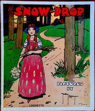 SNOW DROP ~Vintage 1930’s Classic fairy tale Lithos Picture Color Plates Book