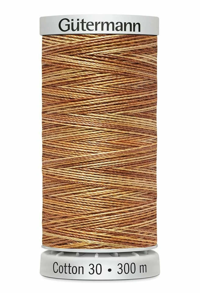 Gutermann Cotton 30, # 4044 VARIEGATED BROWN, 300m Embroidery, Quilting Th - Image 1 of 1