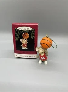 1994 HALLMARK KEEPSAKE ORNAMENT BIG SHOT BASKETBALL SPINS DATED 1994 - Picture 1 of 8