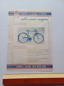 F.I.A.M.C. bici mod.105 freni idraulici a manopola anni 50 depliant originale - Imagen 1 de 2