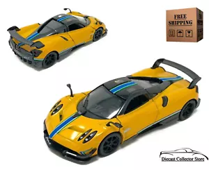 Pagani Huayra BC edizione livrea Kinsmart pressofuso 1:38 giallo spedizione gratuita - Foto 1 di 4