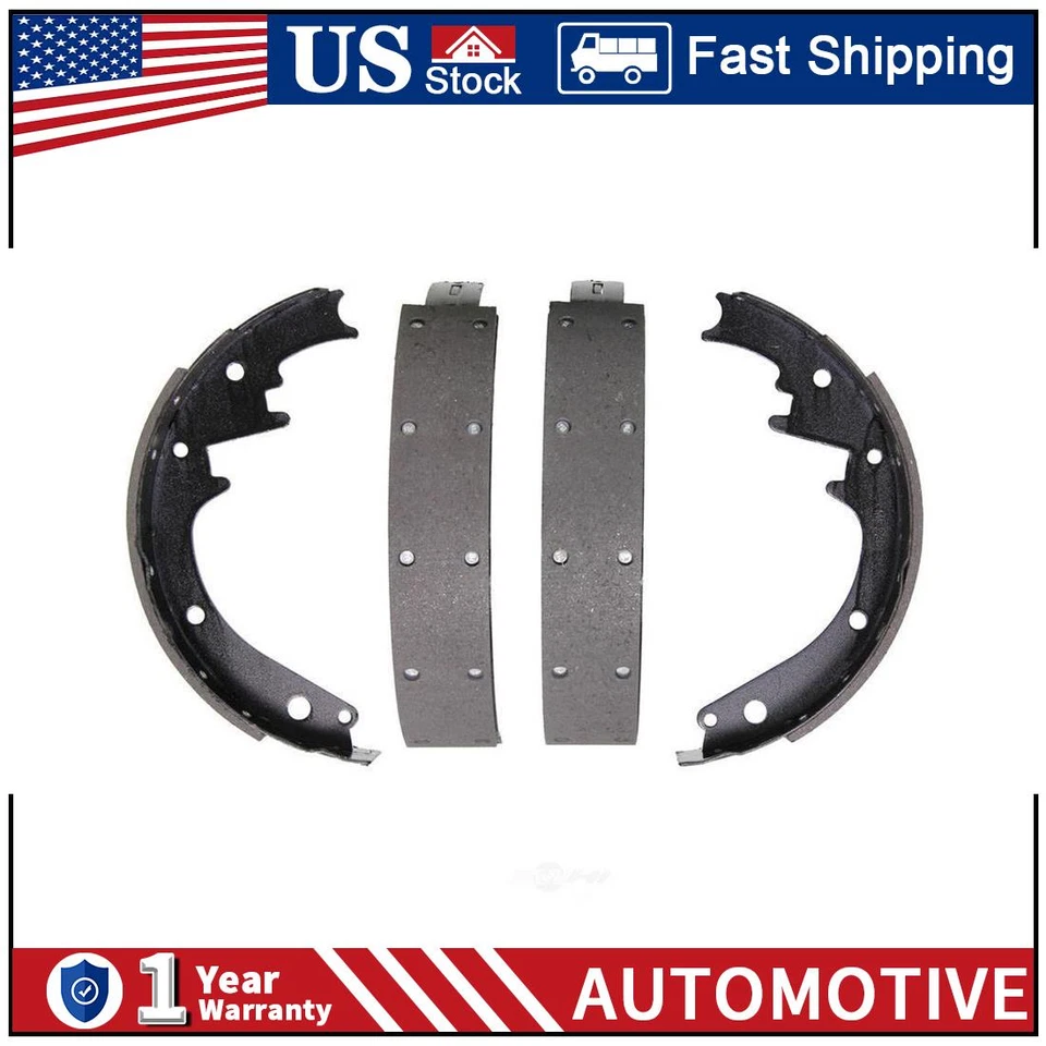 REAR 4X Wagner Drum Brake Shoe Set For CHEVROLET BEL AIR 1959 1960 1961 1966 PA - Image 1 of 3