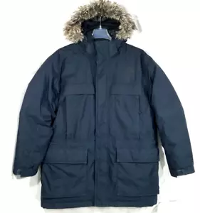 North Face Hyvent McMurdo Parka Goose Down Puffer Jacket 550 Faux Fur Hood XL VG - Picture 1 of 24
