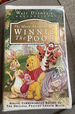 The Many Adventures of Winnie the Pooh VHS 1996 Masterpiece FACTORY SEALED c178 - Image 1 of 4