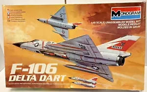 F-106 Delta Dart \ 1:48 Monogram #5809 \ Open Box - Sealed Parts \ Free Shipping - Picture 1 of 11