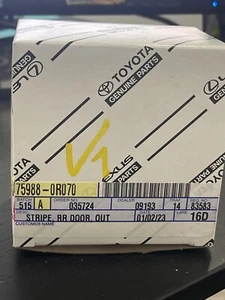 New 2019-2021 Toyota Blackout Tape 75988-0R070 - Bild 1 von 3