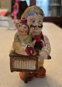Ardalt 6527 Organ Grinder & Monkey 40's Vintage Ceramic Salt & Pepper Shakers - Picture 1 of 9
