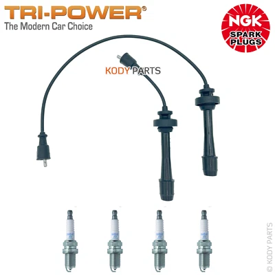 TRI-POWER LEADS & NGK PLUGS - for Mazda 323 Astina BJ 1.8L FPDE (2001-2003) - image 1 of 2