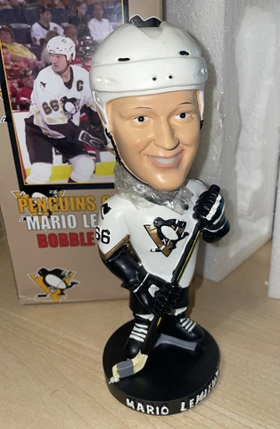 Pittsburgh Penguins Mario Lemieux #66 Bobblehead Bobble SGA White Jersey Cover