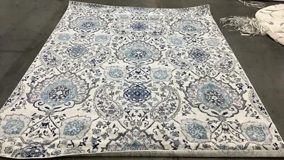CREAM / L GREY 8'-0" x 10'-0" Back Stain Rug, Reduced Price 1172680093 MAD600C-8 - Image 1 of 4