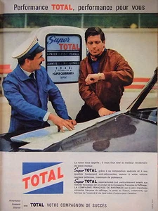 PUBLICITÉ 1960 TOTAL COMPAGNON DU SUCCÈS SUPERCARBURANT PERFORMANCE POUR VOUS - Picture 1 of 1
