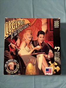 Legends of the Silver Screen 1000 Piece Puzzle Elvis Dean Monroe Bogart - Picture 1 of 3