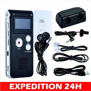 Diktiergerät 8GB Mini USB Digital Diktiergerät LCD 650Hr MP3 Player Audio - Bild 1 von 10