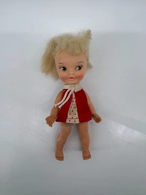 Muñeca de Bolsillo Remco Heidi De Colección 5 1/2 Pulgadas Años 60 Tapa Roja Foto 1 de 4
