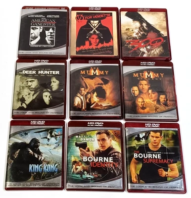 Lot Of 9 HD-DVD Movies Action Thriller Adventure Mafia War Spy Drama - Image 1 of 4