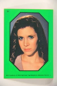 Star Wars ROTJ 1983 Topps Sticker Card #31 Princess Leia - Green - Topps L019949 - Picture 1 of 2