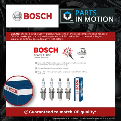 Spark Plugs Set 4x 0242245576 Bosch 06H905601A 06H905604 06H905611 101905611G - Image 1 of 4