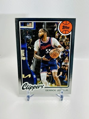 2025-26 Topps Basketball Derrick Jones Jr. 1980-81 #80BK-45 Los Angeles Clippers - Image 1 of 2