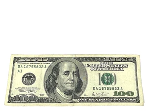 U.S. 2003  $100 FEDERAL RESERVE NOTE, CRISP, S/N DA 16755832 A (#507) - Picture 1 of 2