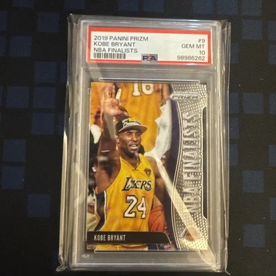 Panini Prizm 2019 finalistas de la NBA #9 Kobe Bryant PSA 10 Foto 1 de 2